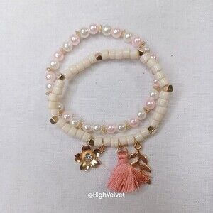 036 Women's Beads Bracelet with Charms